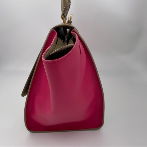 LIKE NEW Celine Trapeze Medium Bicolor Leather Bag - Picture 3 of 16